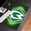 Green Bremen Pattern Mouse pad, Gaming Mouse Pad, keyboard pad, Desk Decor for computer notebook Fan Gift Birthday Gift