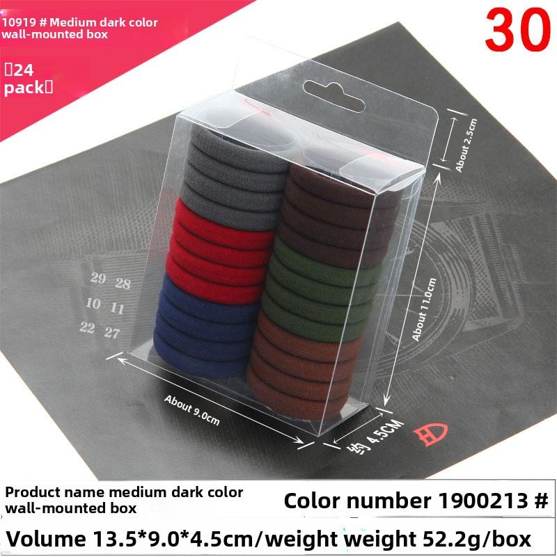 High-elasticity Box Towel Hair Band Fresh Hyuna Colorful Hair TieTowel Band Candy-colored Rubber Band