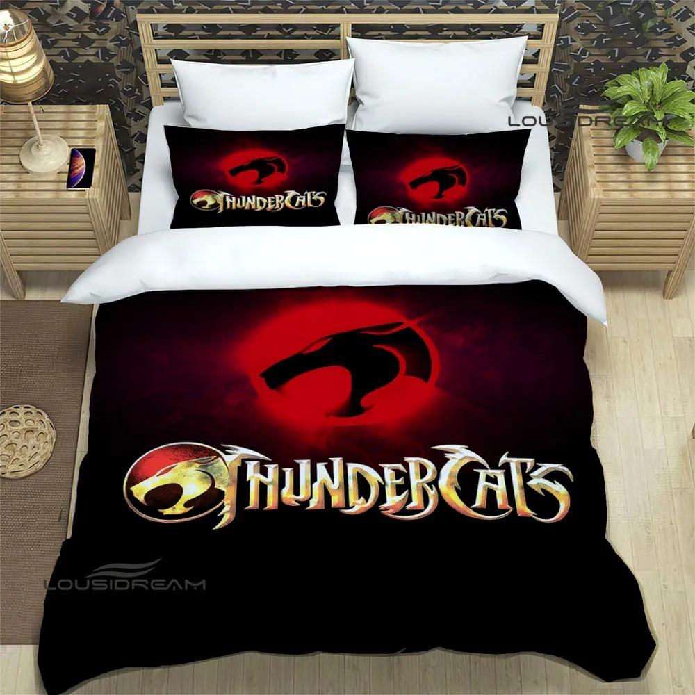 Thundercats Anime Printed Bedding Sets Exquisite Bed Supplies Set Duvet Cover Bed Comforter Set Bedding Set Luxury Birthday Gift
