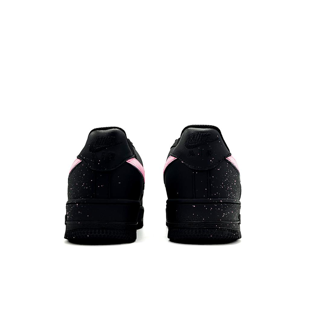 Nike Air Force 1 Ink Pink Star Leather Abrasion Resistant Slip Resistant Low top Skateboard Shoes Unisex Black CW2288-001(Team1361-)