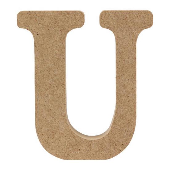 4 Inch Wooden Letters Large Alphabet Letters Sign for DIY Painting Art Crafts Wedding Home Wall Decor U