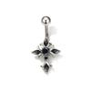 Crystals Star Dangled Belly Button Rings Stainless Steel Dainsty Zircon Navel Ring Belly Piercing Body Jewelries