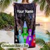 Gorilla Tag cartoon Beach Towel, Personalized Custom Text, Quick Dry Soft Large Towel For Swimming Pool Travel