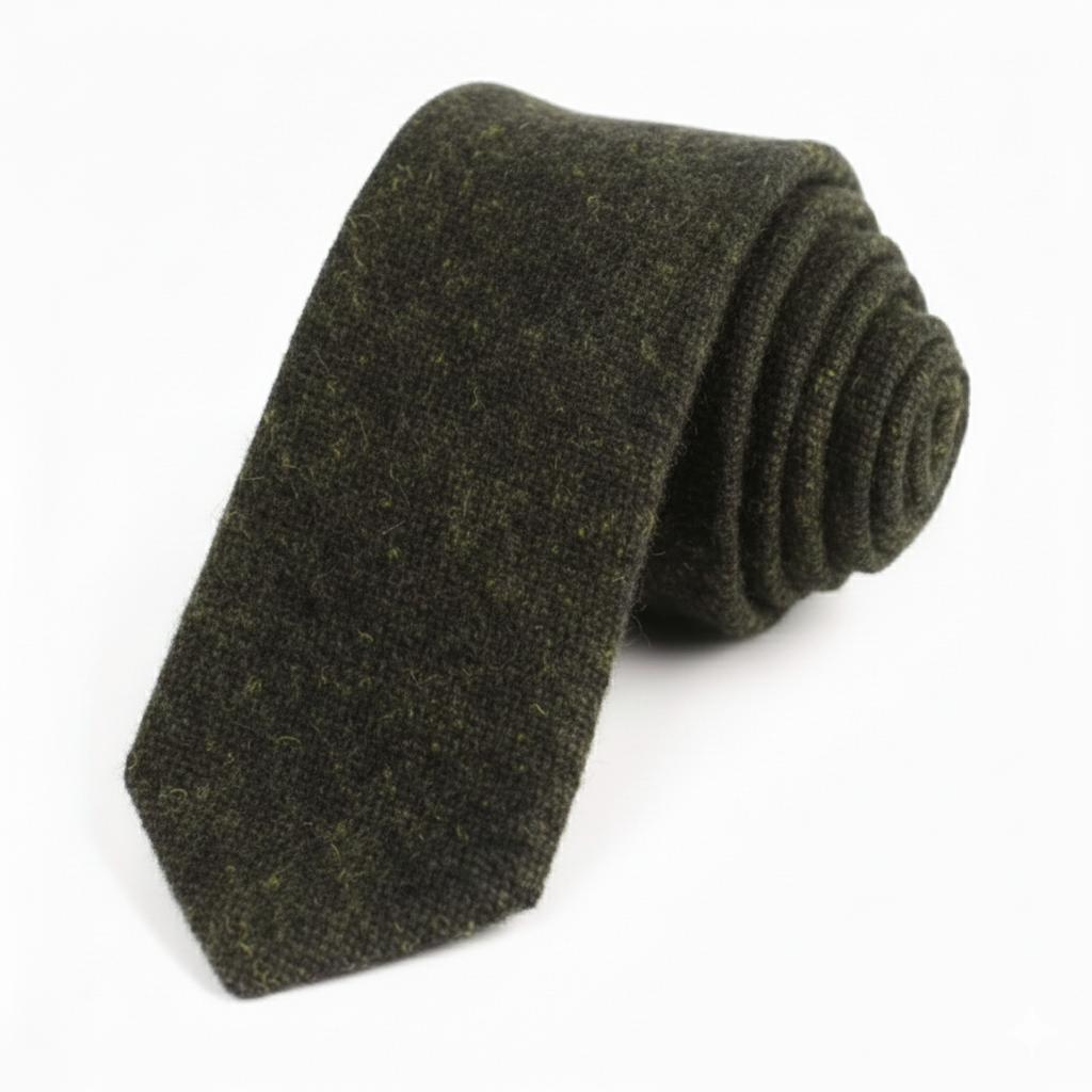 Hamilton Kilts Traditionelle Woll-Tweed-Krawatte Schottisches Tartan-Plaid Fischgrätmuster 6 cm