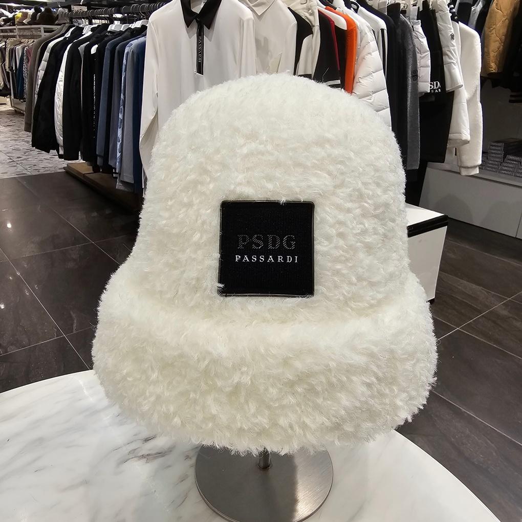 Pasadi PTWAH968M FW Women's Black White Poggle Fleece Bucket Hat