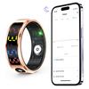 Smart Ring with Display Screen Touch Smartring Wireless Charging Fitness Ring 5 ATM Waterproof for Men Women for Android & iOS