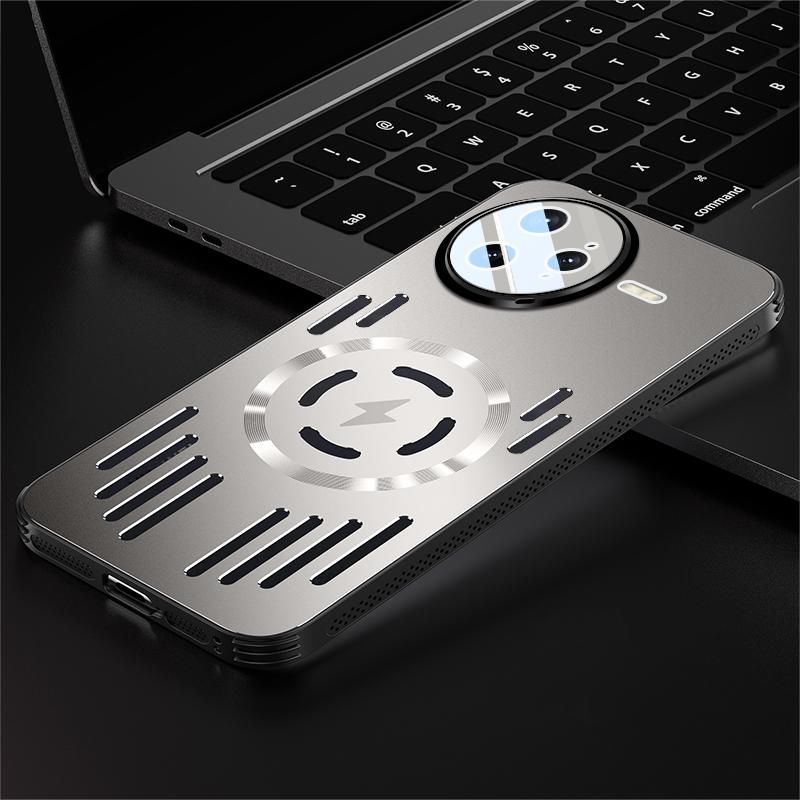 

Жесткий металлический чехол для отвода тепла с магнитной беспроводной зарядкой для XIAOMI Poco F7 Ultra F7 Pro F7Ultra Крутой защитный чехол на заднюю панель For Poco F7 Pro