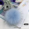 Colored 15cm Fluffy Faux Fur Fox Ball for DIY Hat Pendant