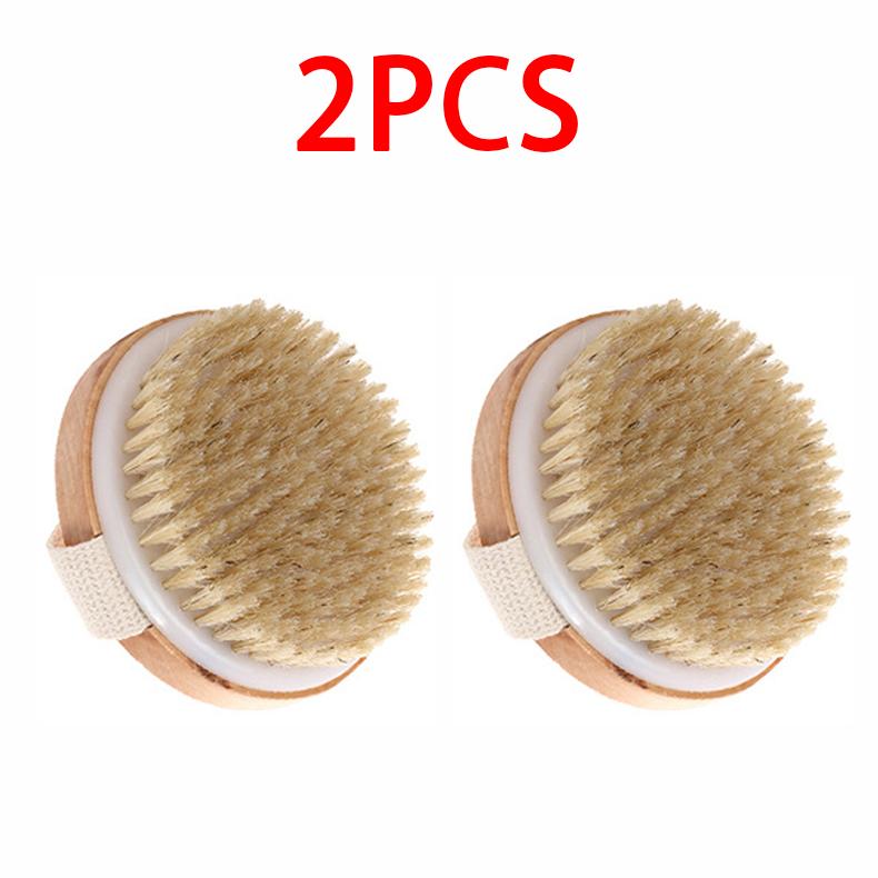 Shower Brush for The Back Handheld Dry Brushing Body Exfoliating Brush Bathroom Cellulite Back Bath Massage Brush