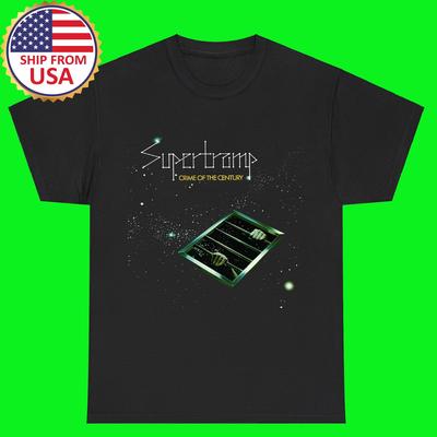 Supertramp Crime of The Century Maglietta Nera Top Unisex