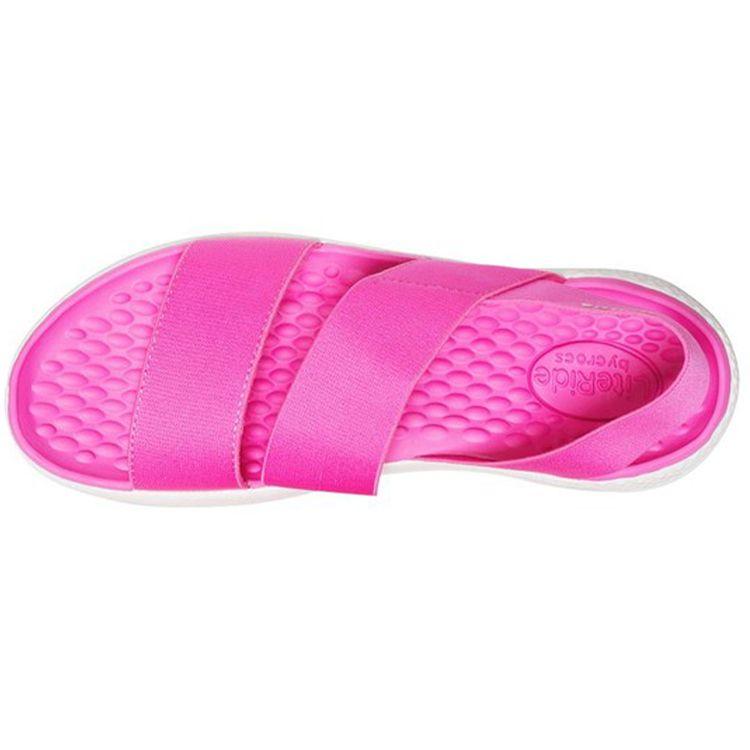 Crocs Literide Casual Slide Sandals Women Sandals Magenta 206081-6QV