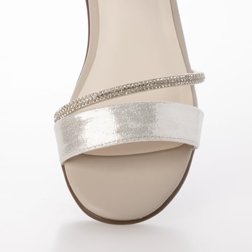 Pitti PDAM54012 Women's Silver Small Wedge Sandals