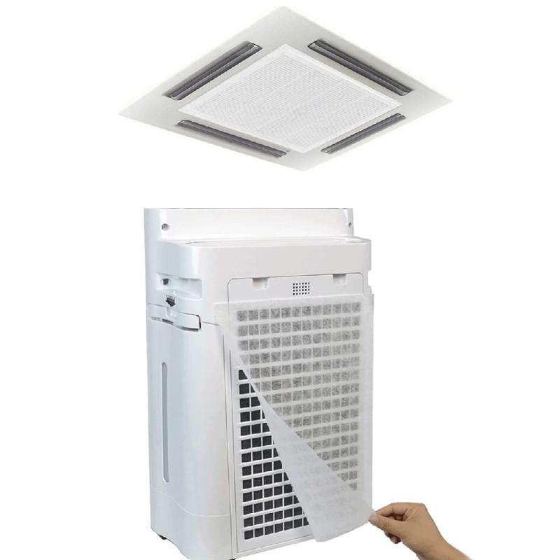 ABNO-Air Vent Filter,Cut To Size Air Filter Material , Electrostatic Triple Vent Filters For Floor, Ceiling, HVAC & RV Vents