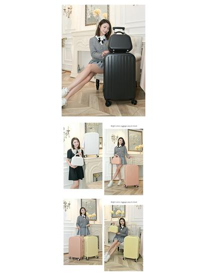 Durable 20-inch Women's & 24-inch Men's Trolley Suitcase: Stylish, Drop-Resistant Travel Luggage for Students