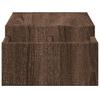 Monitor Stand with Storage Space Oak Effect 70 X 27 X 15 Cm Wood Based Material