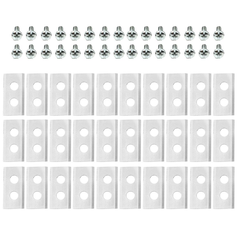 30/60Pcs Lawn Robot Blade Stainless steel Lawn Mover Cutting Blade W/Screw Replacement Blade for Worx Landroid Robotic Lawnmower