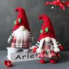 Plete Minunate Păpușă Fără Față Plaid Cu Căciulă Figurine Om Bătrân Din Pădure Decorațiuni de Masă de Pluș pentru Acasă