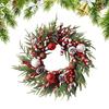 Christmas Garland Decorations Artificial Wreath Door Hanging Window Props Background Christmas Thanksgiving Props Accessories