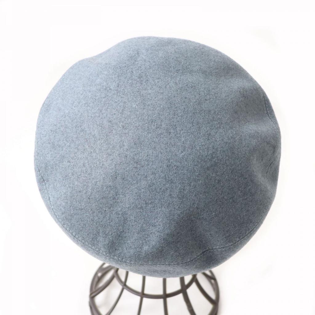 Excellent HERMES Beret Gray Cashmere Women 58 Used