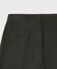 GLW Wide Double-Pleat Cotton Pants Khaki