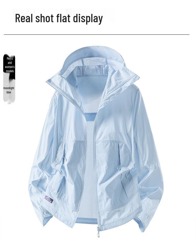 Men's Ice Silk UPF50+ Anti-UV Summer Sun Protection Jacket - Custom Logo Available.