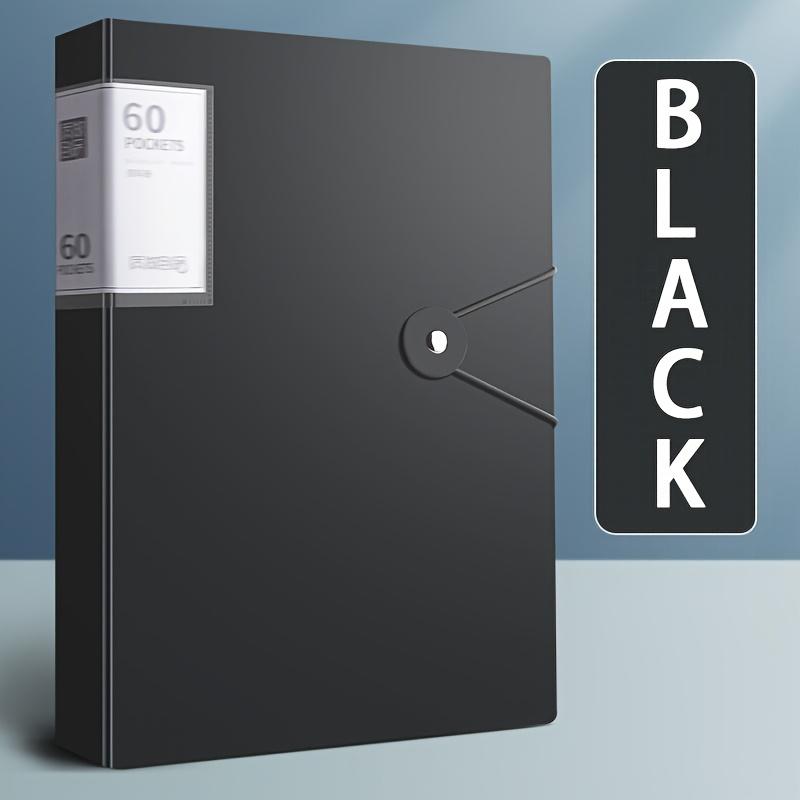 60-Taschen A4 Aktenordner, Geeignet für Dokumente und Papiere im A4-Format, PP-Material, Wasserdicht, Einfach zu lagern und zu organisieren, Ideal für die Aktenaufbewahrung