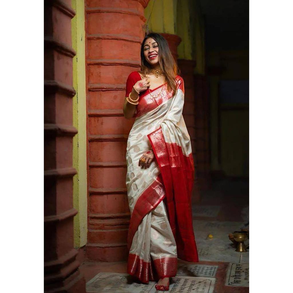 Royal Soft Lichi Silk Designer Saree – Exclusive Jacquard Elegance