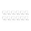 12 Pieces AirPlant Holder with Pad Acrylic Planter for Office Walls, Openings