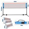 Rxakudedo Badminton Lightweight Portable Badminton Practice Easy 610cm Adjustable Height Includes Storage Perfect for Outdoors and Anywhere Net, Net,