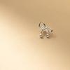 S925 Sterling Silver Vintage Bowknot Pendant DIY Bracelet Pendant Handmade Braided Rope Material Accessories
