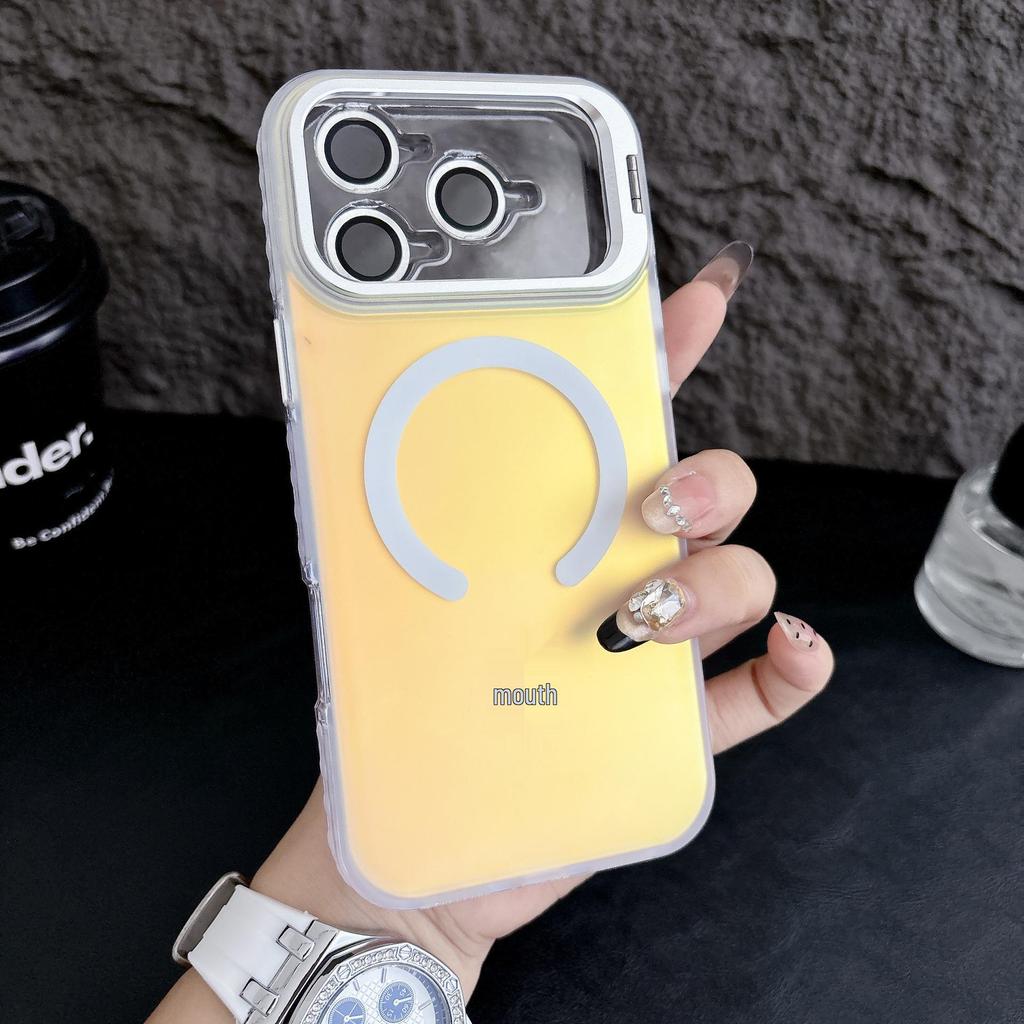 Apple Laser Magnetische Hülle: Kompatibel mit iPhone 17 Pro Max, 16 Linsenaufkleber, Ständer 15, Hautgefühl 14, Schutzhülle 13.