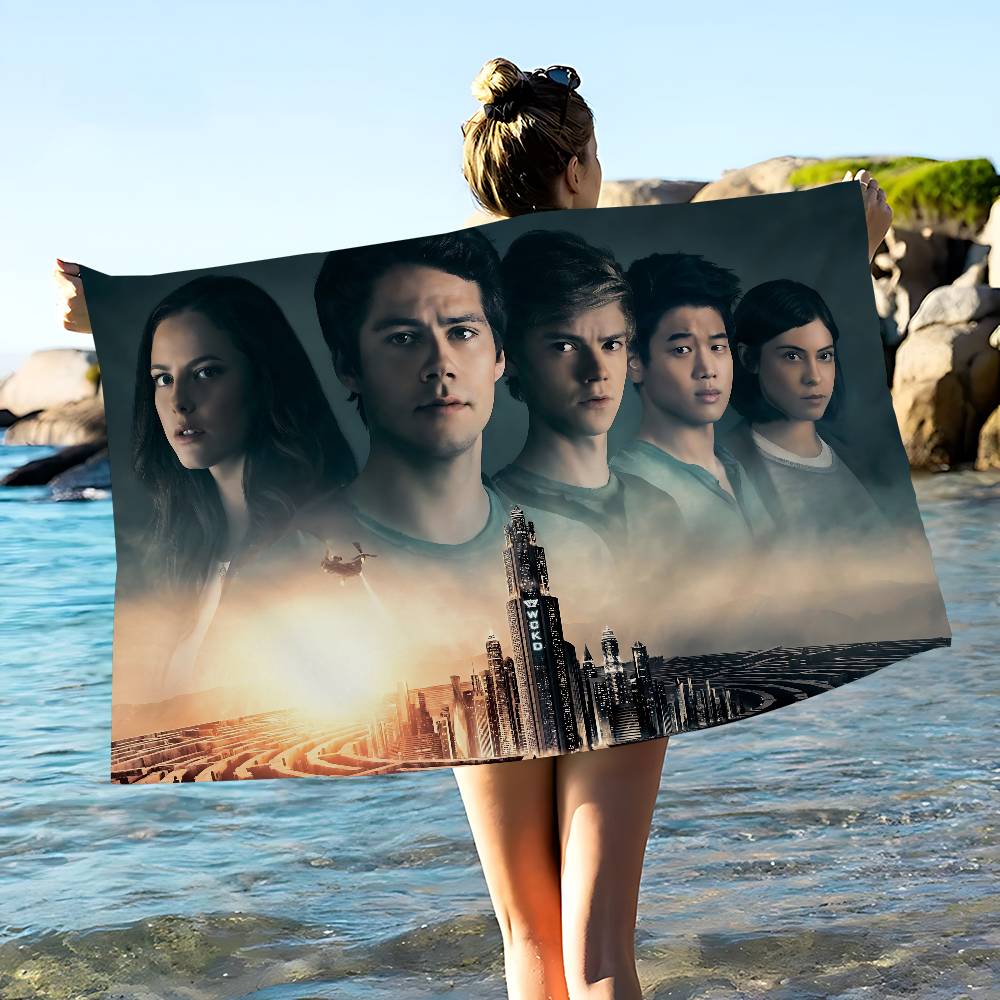 Movie Series The Maze Runner Big Microfiber Beach Towels Quick Dry Towel Sand Beach Towels Pool Towel for Travel Swim Pool Yoga