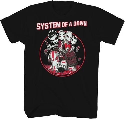 System of a Down - System of a Down - Mushroom People T-Shirt - XL Black 23SOAD0 XXXL