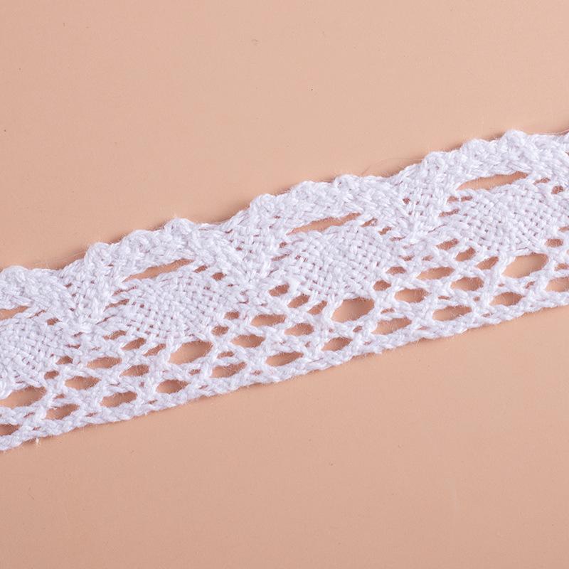 Create Stunning Decorations with 10/90/180 Meters of Cotton Lace Trim, Perfect for Curtains, Tablecloths and Sofa Cushions