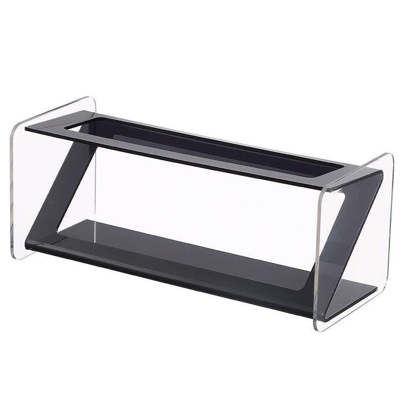 Acrylic Remote Control Holder with Display Stand, Multi-Purpose Organizer for TV AC Remote & Electronics