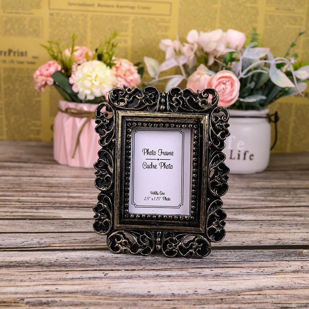 Resin Wedding Photo Frame Photo Prop Baroque Photo Holder Mini Retro Photo Frame