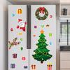 1 Set Santa Claus Garage Decoration Elk Atmosphere Decorative Christmas Fridge Magnets Holiday Cartoon Refrigerator