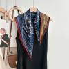 Spring, autumn and winter new high-end silk scarf women's fashion temperament printed shawl double-sided silk scarf