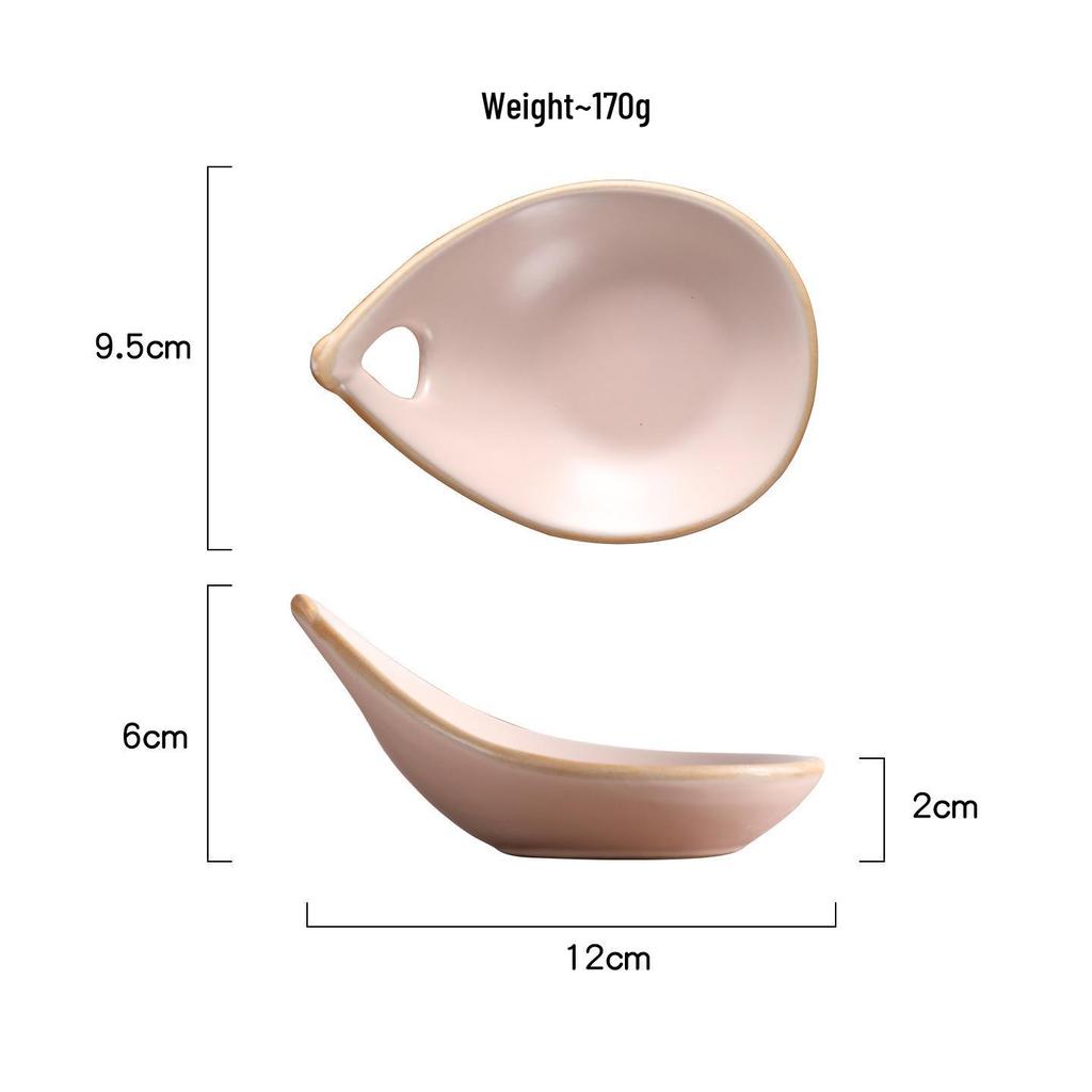 Macaron-Colored Ceramic Dipping Sauce Dish for Sushi, Hot Pot, Vinegar, and Snacks 