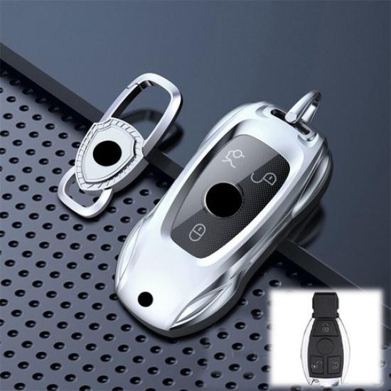 Zinc Alloy TPU Car Remote Key Fob Case Cover For Mercedes Benz A C E CLA CLS GLC