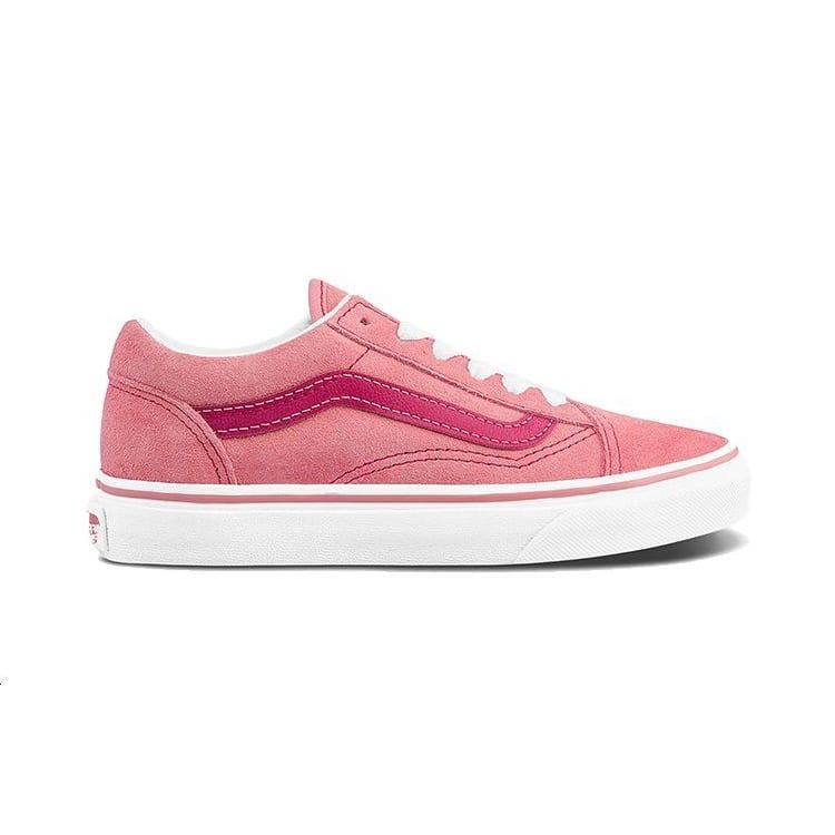 Vans Slip Resistant Abrasion Resistant Low Top Skateboard Shoes Light Pink Children Aged 3 7 Years Old VN0A4BUU2K1