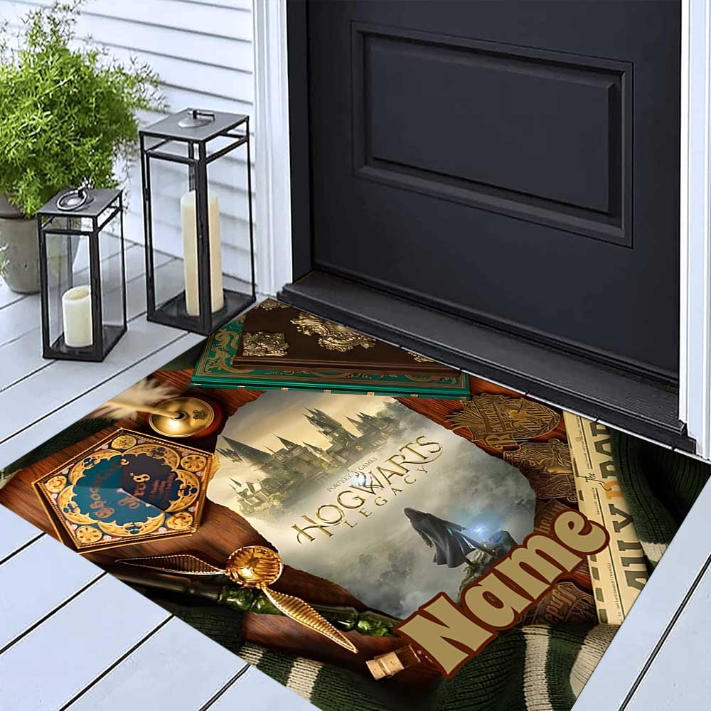 Warner Bros. Works (2) Customize Your Name Rug, Office Chair Cushion, Home Bedroom Living Room Gift.