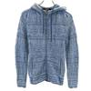 1PIU1UGUALE3 RELAX Long Sleeve Blasting Zip Hoodie S Blue Men's Used