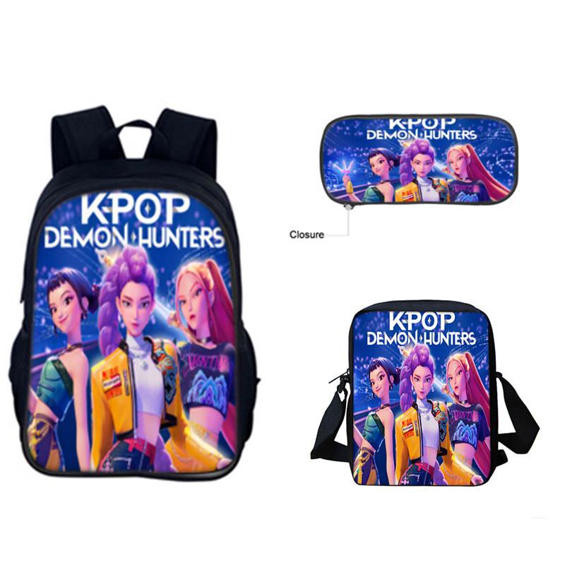 Set Zaino Kpop Hunterxhunter Con Poliestere Traspirante Per L'Uso Scolastico