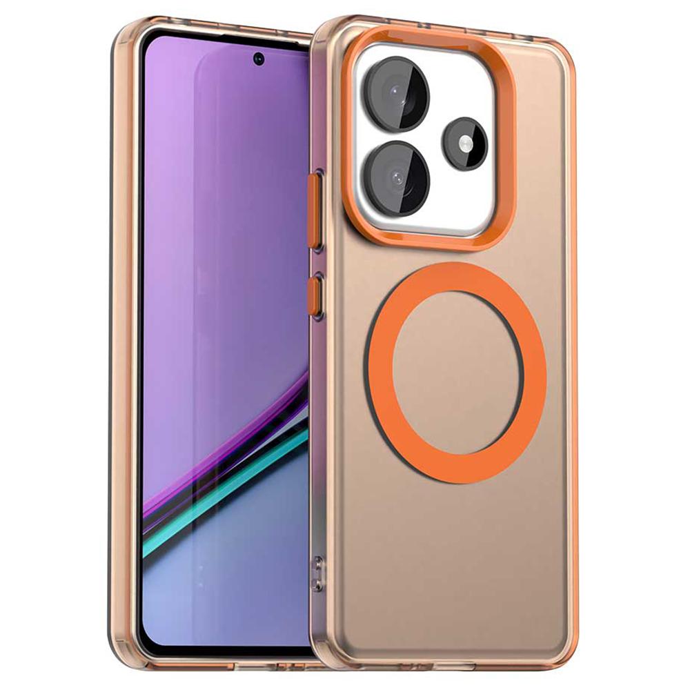 Para Xiaomi Redmi Note 14 5G Capa Compatível com MagSafe PC+TPU+PET Capa de Telefone Anti-Queda