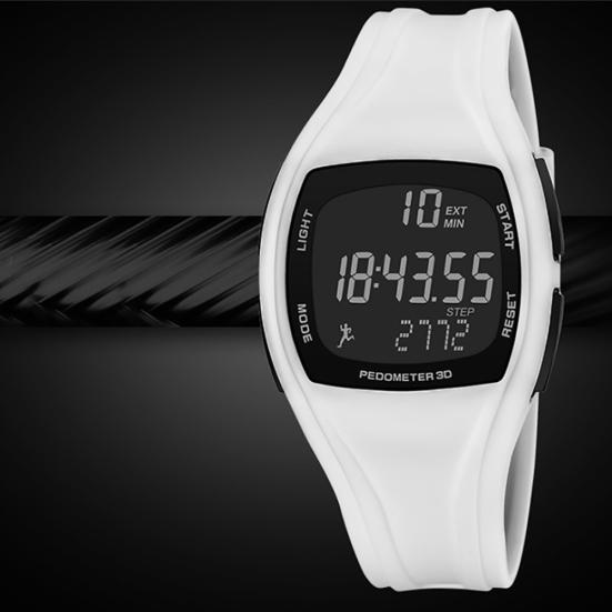 3D Pedometer Alarm Chronograph Multifunction Men Digital Wrist Watch Waterproof