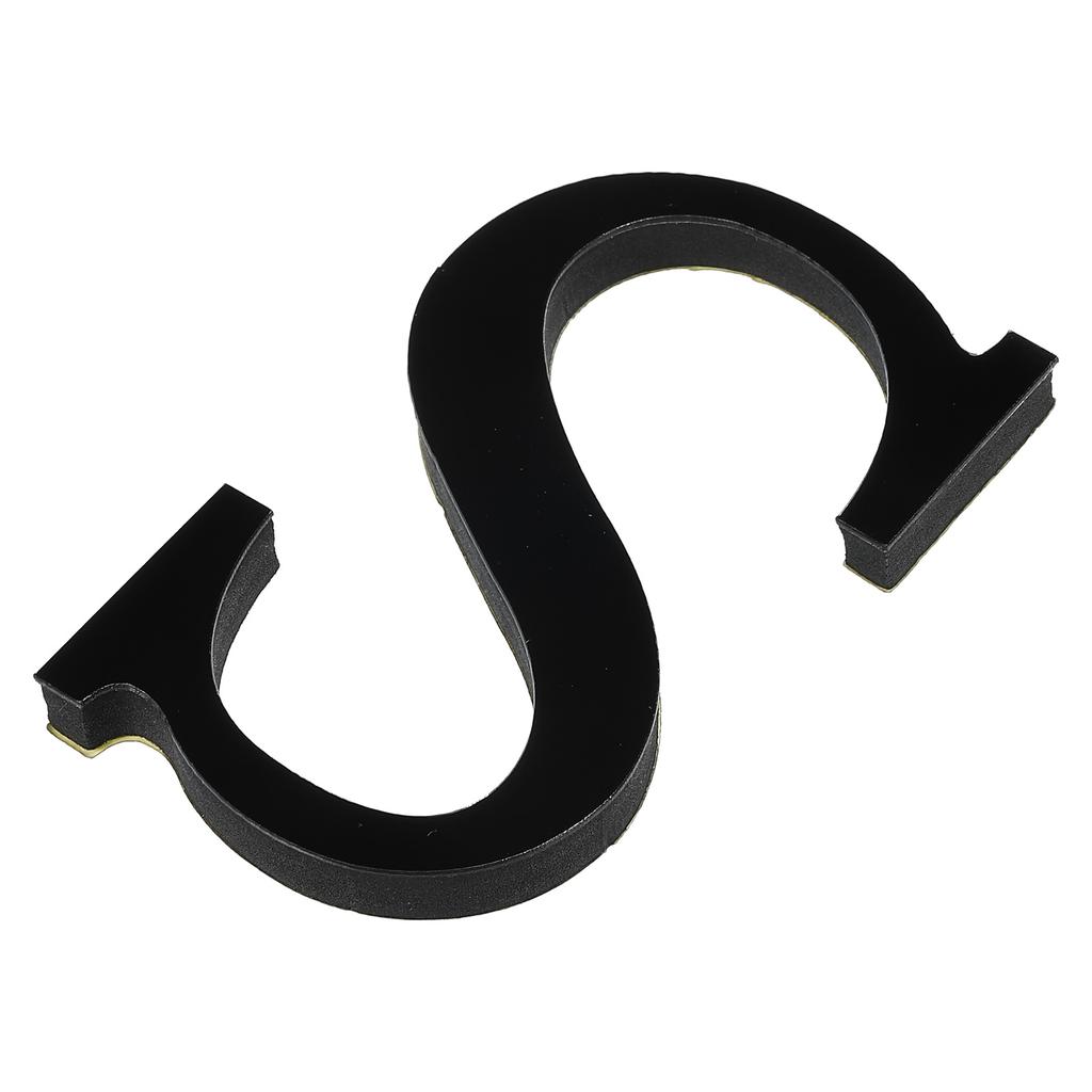 10cm Black 26 English Letters Wall Sticker 3D Mirror Acrylic Wall Sticker Decals Self-Adhesive Decor Wall Art Mural Home Party