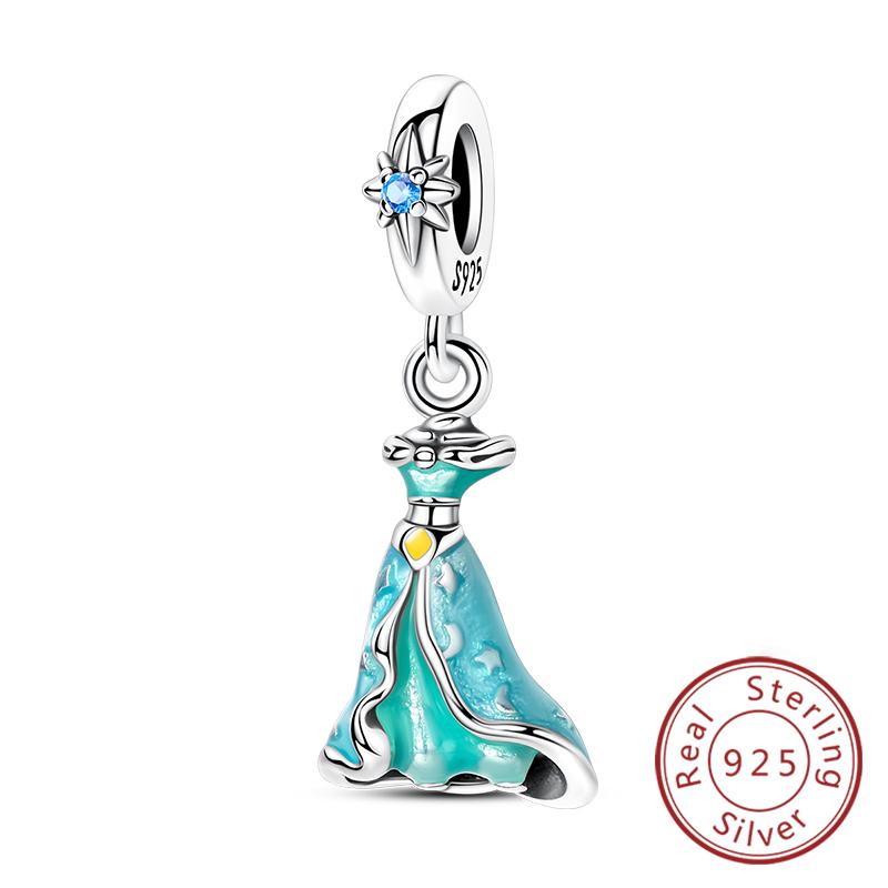 New Original Copper Charms Beads Ballet Shoes Starry Sky Firefly Pendant Fit Bracelet Necklace Diy Charms For Woman