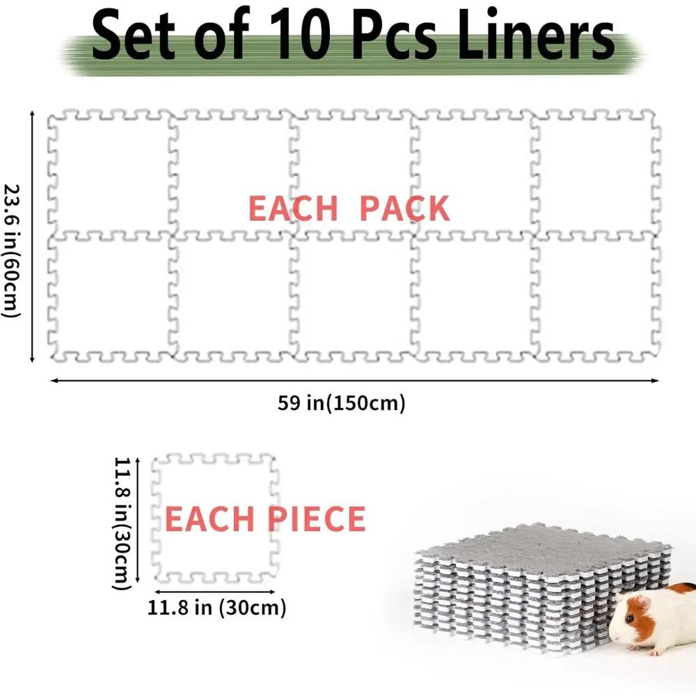 Marsvinburfoder Tvättbar Marsvinsdyna Återanvändbar och Halkfri Urindyna för Marsvin Katt Hundsängar Kanin Sovmatta