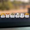 Set of 6 Mini Resin Hamsters Cute Car Accessories for Men Women, Funny Car Interior Ornaments for Car Rearview Mirror Dashboard Decorations